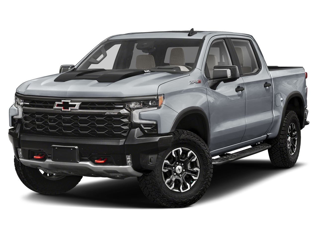 2023 Chevrolet Silverado 1500 ZR2 in Summit White — front three-quarter view