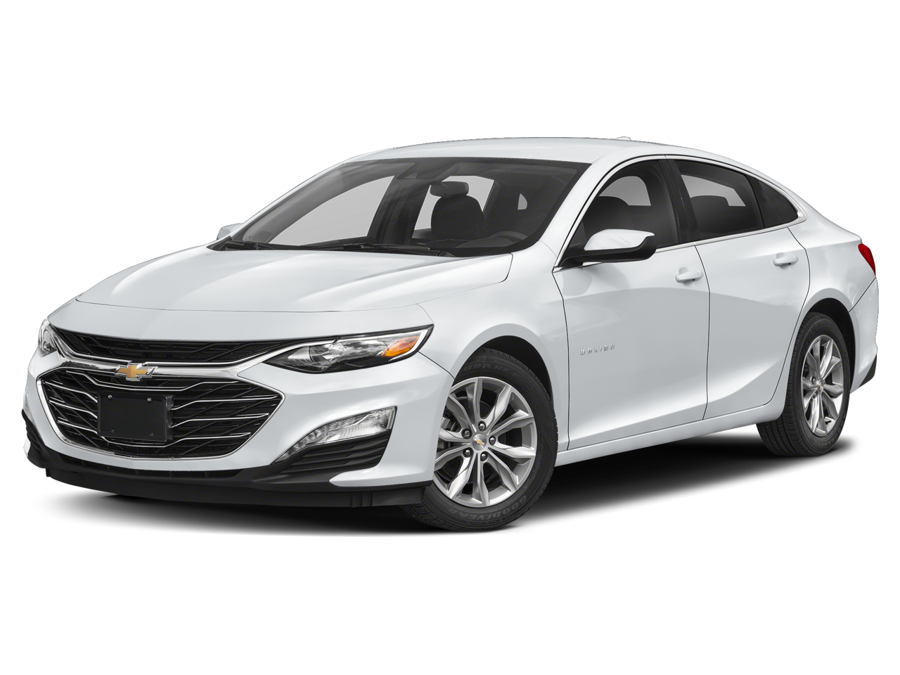 2024 Chevrolet Malibu 1LT in Mosaic Black Metallic — front three-quarter view