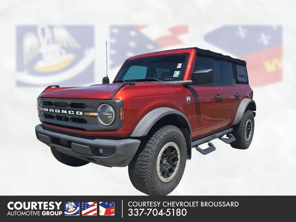 2022 Ford Bronco Base in Orange — front three-quarter view