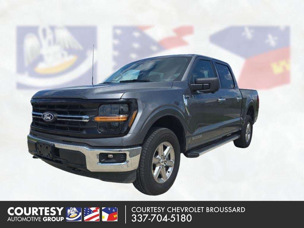 2024 Ford F-150 XLT in Gray — front three-quarter view