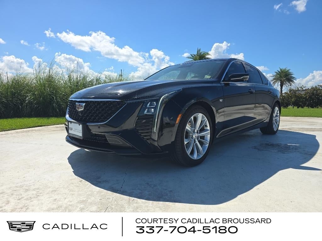 2025 Cadillac CT5 Premium Luxury in Black Raven — front three-quarter view