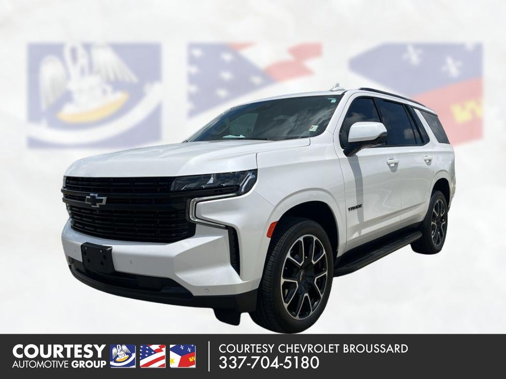 2024 Chevrolet Tahoe RST in Iridescent Pearl Tricoat — front three-quarter view