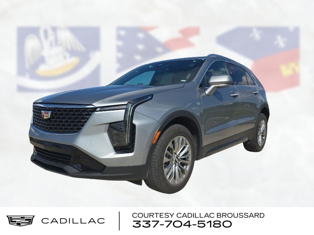 2024 Cadillac XT4 Premium Luxury in Argent Silver Metallic — front three-quarter view
