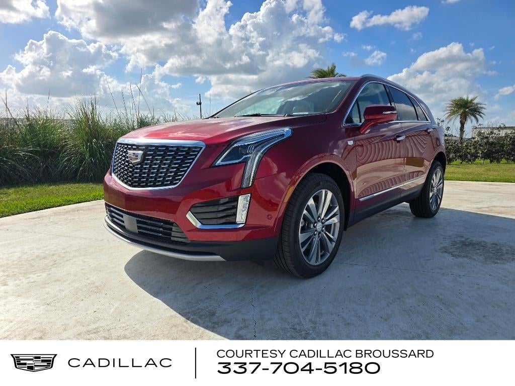 2026 Cadillac XT5 Premium Luxury in Radiant Red Tintcoat — front three-quarter view
