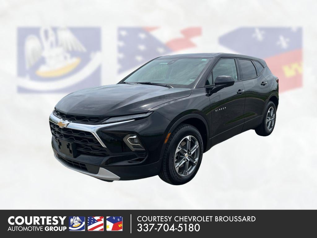 2025 Chevrolet Blazer 2LT in Black — front three-quarter view
