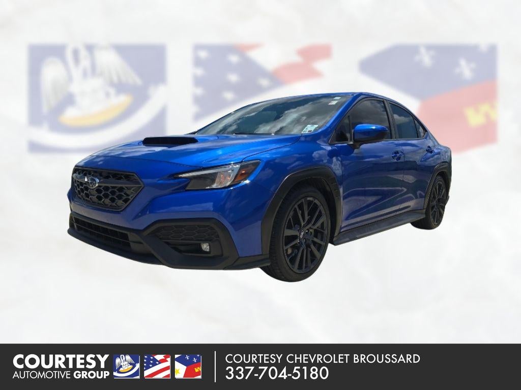 2023 Subaru WRX Premium in Blue — front three-quarter view